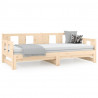 Sofá cama extraíble madera maciza de pino 2x(80x200) cm 5