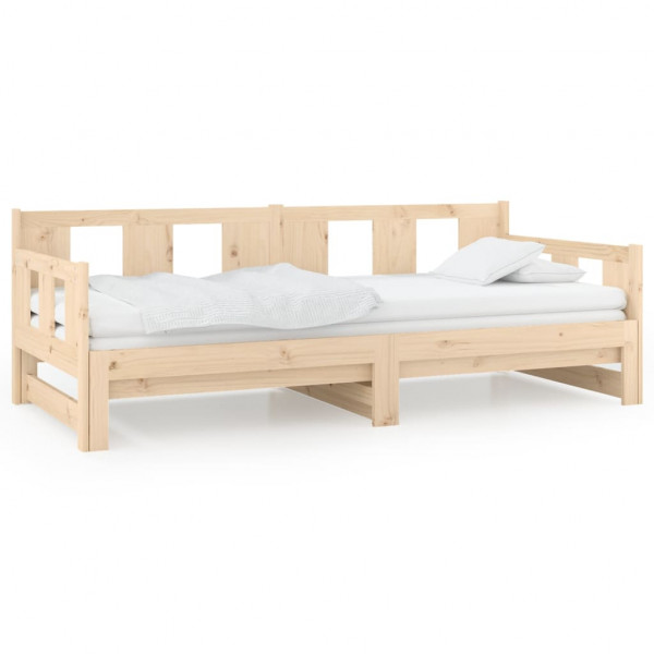 Sofá cama extraíble madera maciza de pino 2x(90x190) cm M 2