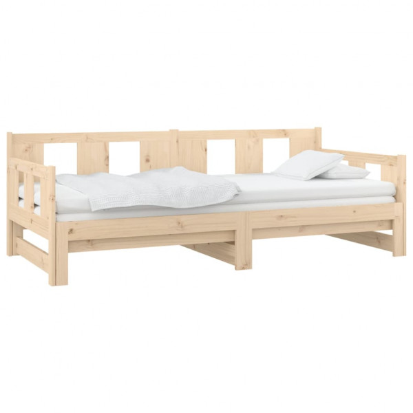 Sofá cama extraíble madera maciza de pino 2x(90x190) cm M 3