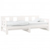 Sofá cama extraíble madera maciza de pino blanco 2x(90x190) cm 3