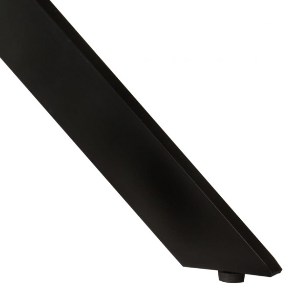 Mesa de jantar Ø110x78 cm madeira recuperada maciça e aço M 4