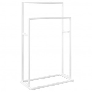Toalheiro de pé 48x24x78.5 cm ferro branco H