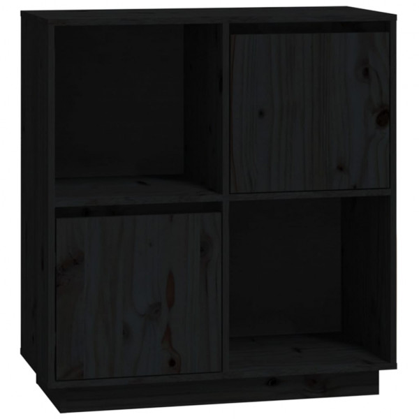 Aparador de madera maciza de pino negro 74x35x80 cm M 2
