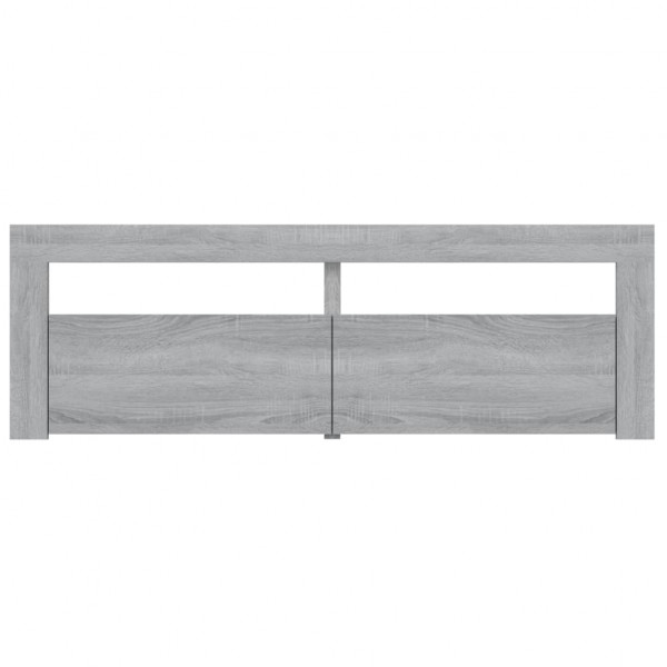 Mueble de TV con luces LED gris Sonoma 120x35x40 cm M 5