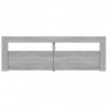 Mueble de TV con luces LED gris Sonoma 120x35x40 cm 5