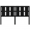 Cabeceira de cama 155.5x4x100 cm pinho maciço preto 4