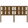 Cabecero de cama madera maciza pino marrón miel 185.5x4x100 cm 4