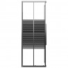 Cabine de duche riscas ESG 80x80x180 cm preto 4