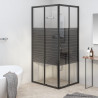 Cabine de duche riscas ESG 90x70x180 cm preto 1