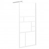 Mampara de ducha accesible vidrio ESG blanco 90x195 cm 2