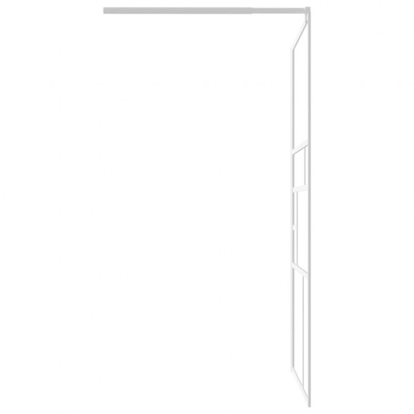 Mampara de ducha accesible vidrio ESG blanco 115x195 cm M 5