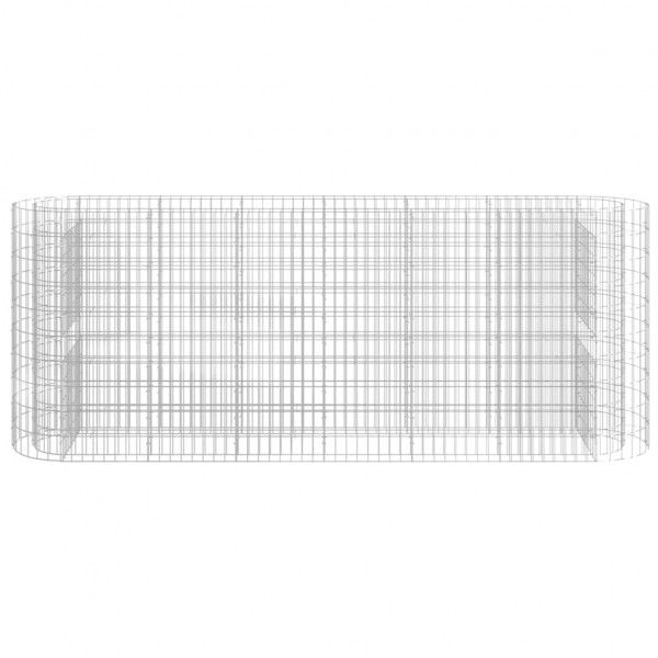 Canteiro elevado/cesto gabião 260x50x100 cm ferro galvanizado M 3