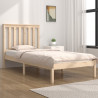 Estructura cama madera maciza pino individual pequeña 75x190 cm 1