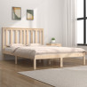 Estrutura de cama casal 135x190 cm pinho maciço 1