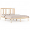 Estrutura de cama casal 135x190 cm pinho maciço 2