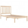 Estructura de cama madera maciza de pino 100x200 cm 4