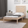 Estructura de cama de madera maciza 100x200 cm 1