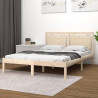 Estructura de cama madera maciza Super King 180x200 cm 1