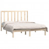 Estructura de cama madera maciza pino doble 135x190 cm 3