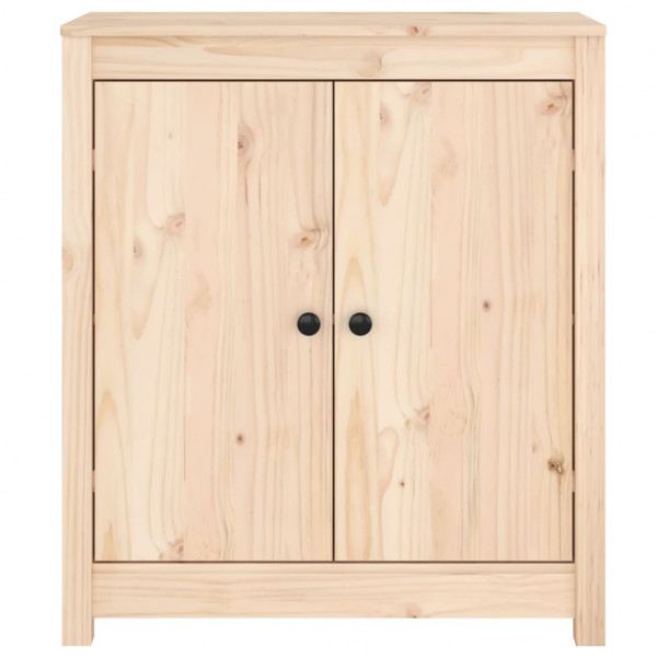 Aparador 2 uds de madera maciza de pino 70x35x80 cm M 5