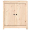 Aparador 2 uds de madera maciza de pino 70x35x80 cm 5