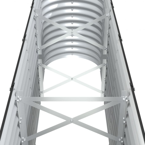 Canteiro elevado jardim 332x40x68 aço revestido a pó antracite M 5