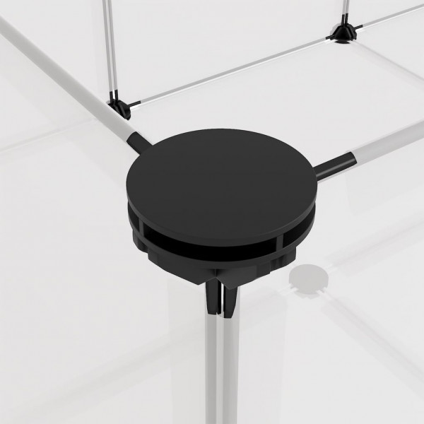 Gaiola p/ animais pequenos 144x74x46.5cm PP e aço transparente M 5