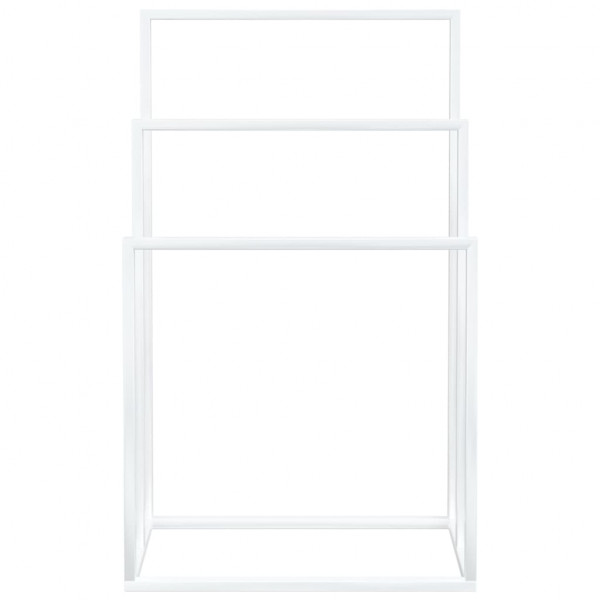 Toalheiro de pé 48x24x79 cm ferro branco M 3