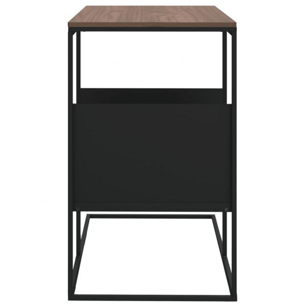 Mesa auxiliar de madera contrachapada negro 55x36x59.5 cm M 4
