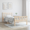 Estrutura cama pequena solteiro 75x190 cm madeira maciça 1