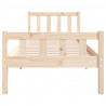 Estructura de cama madera maciza individual 90x190 cm 5