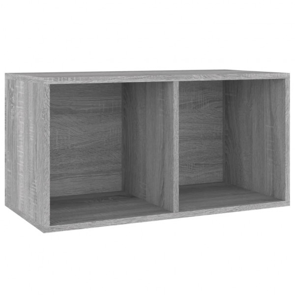 Caja para discos de vinilo madera contrachapada gris 71x34x36cm M 3