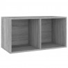 Caixa discos vinil 71x34x36cm derivados madeira cinzento sonoma 3