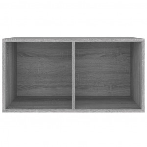 Caixa discos vinil 71x34x36cm derivados madeira cinzento sonoma H