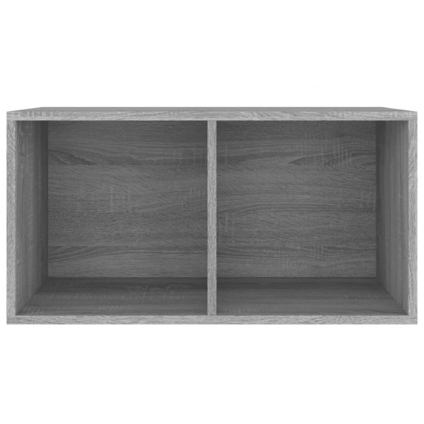 Caixa discos vinil 71x34x36cm derivados madeira cinzento sonoma M 2