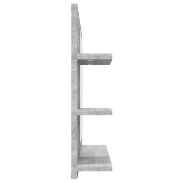 Espelho WC 60x10.5x45 cm derivados de madeira cinzento sonoma M 4