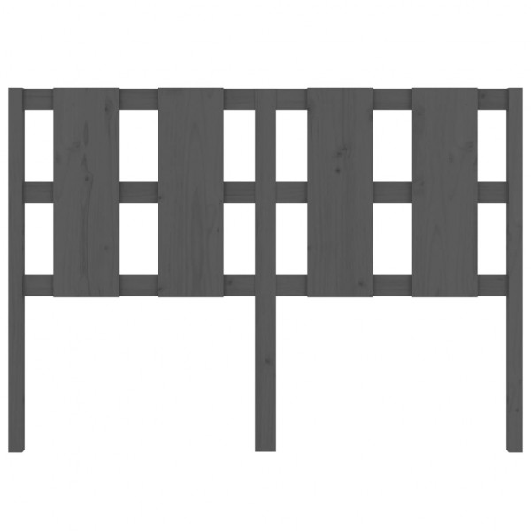 Cabecero de cama madera maciza de pino gris 145.5x4x100 cm M 4