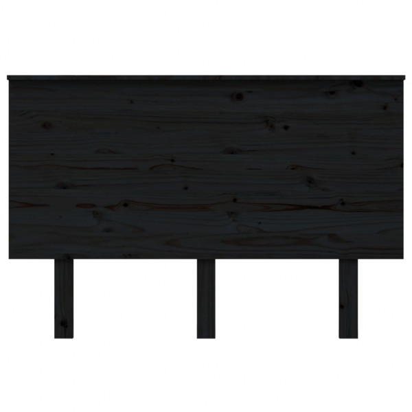 Cabeceira de cama 124x6x82.5 cm pinho maciço preto M 3