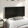 Cabeceira de cama 124x6x82.5 cm pinho maciço preto 4