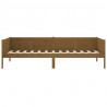 Sofá-cama 80x200 cm madeira de pinho maciça castanho-mel 5