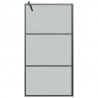 Divisória de chuveiro preto 115x195 cm vidro ESG escuro 3