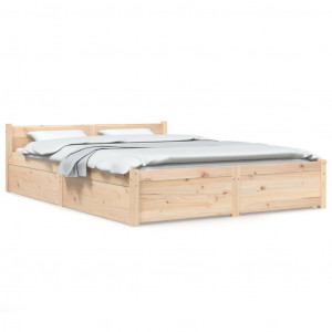 Estrutura de cama com gavetas 135x190 cm casal H