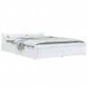 Estructura de cama con cajones blanco king size 150x200 cm 3