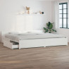 Estructura de cama con cajones blanco super king 180x200 cm 1
