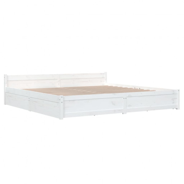 Estructura de cama con cajones blanco super king 180x200 cm M 4