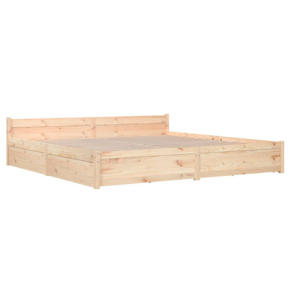 Estructura de cama con cajones 200x200 cm M 4