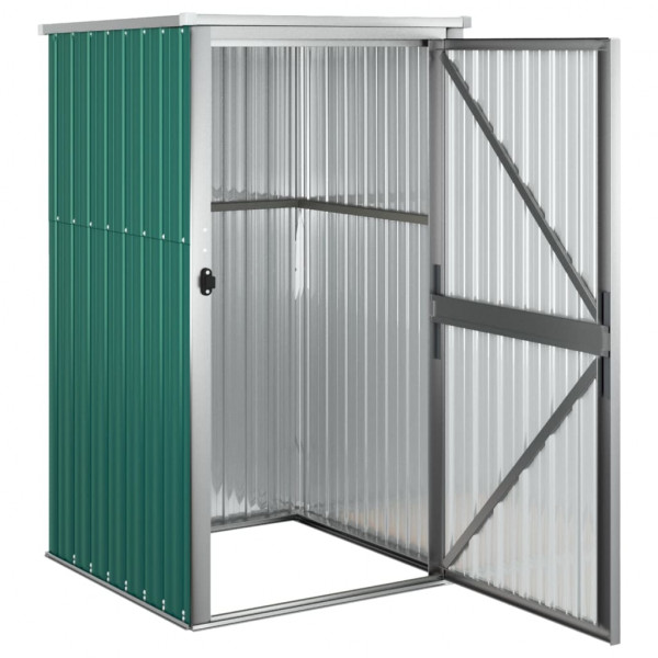Abrigo p/ ferramentas jardim 88x89x161cm aço galvanizado verde M 5
