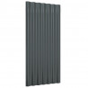 Paneles tejado 36 uds acero recubierto gris antracita 80x36 cm 3