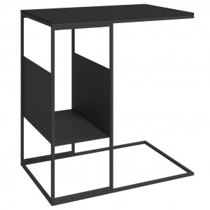 Mesa de apoio 55x36x59.5 cm derivados de madeira preto H