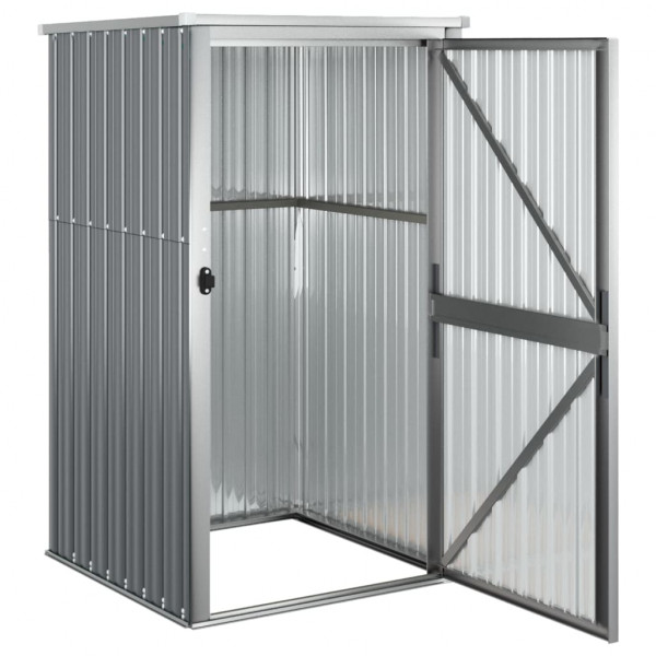 Cobertizo de herramientas jardín acero galvanizado 88x89x161 cm M 5